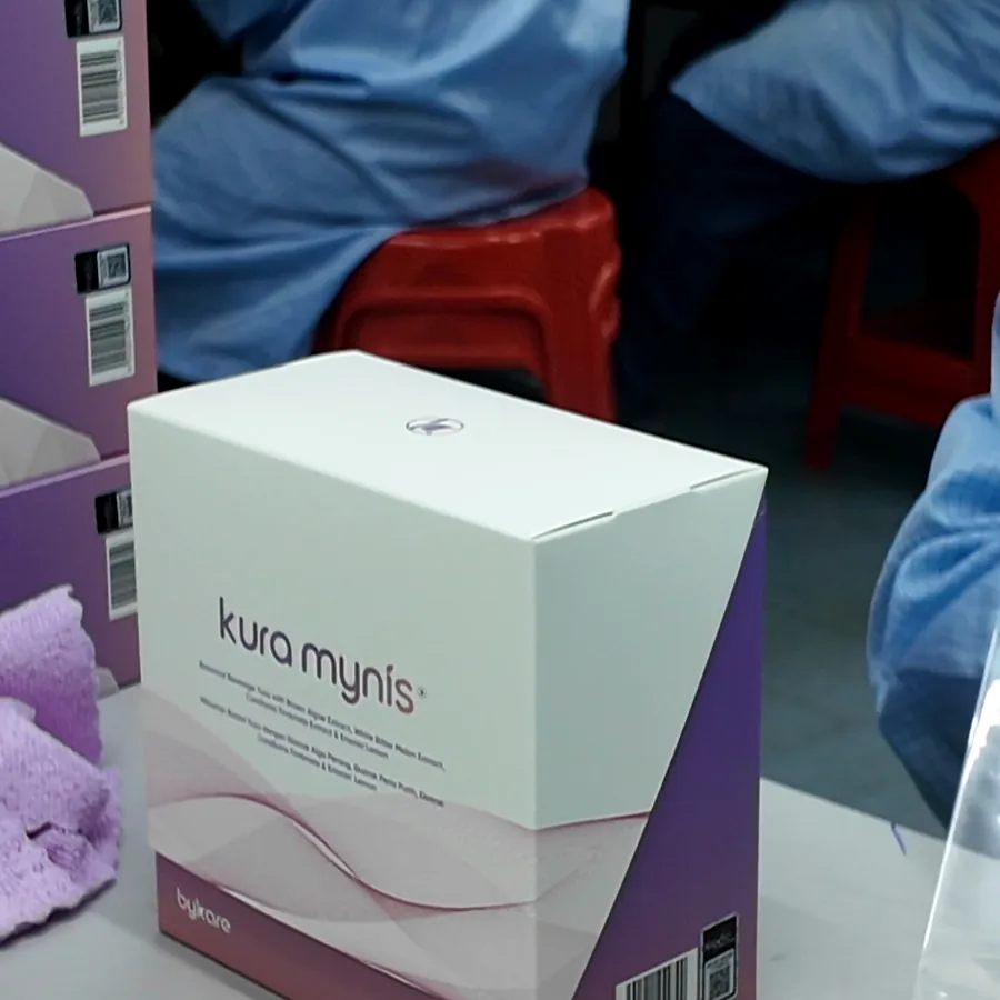 Kura Mynis box in the production facility